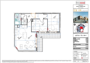 t3 à la vente -   93290  TREMBLAY EN FRANCE, surface 65 m2 vente t3 - UBI467751851